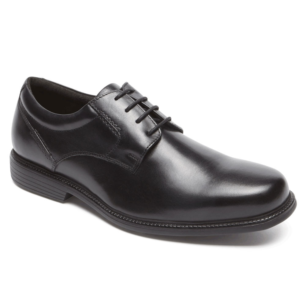 Rockport Mens Oxfords Black - Charles Road Plain Toe - UK 531-BDLUOT